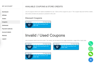 Cupones inteligentes de WooCommerce Cupones inteligentes